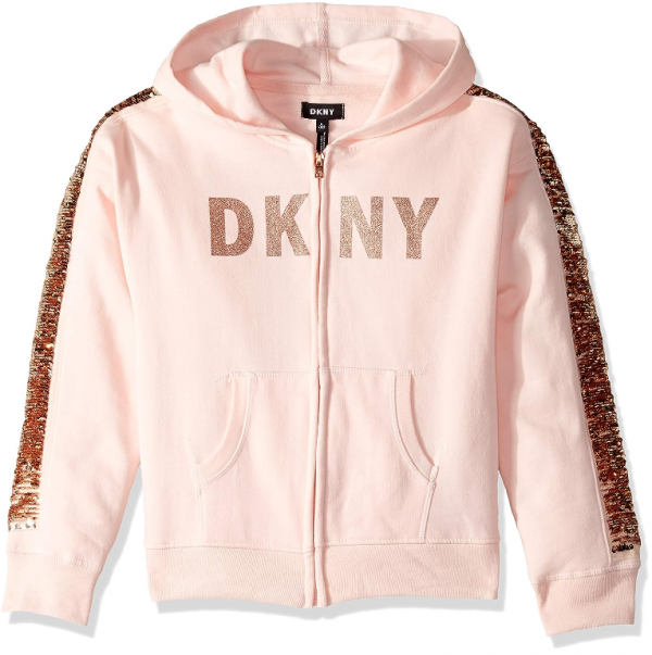 Hoodie dengan aksen glitter atau sequins